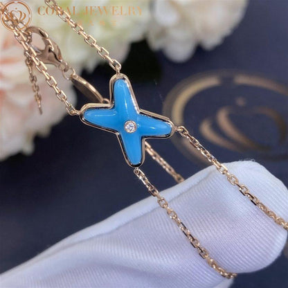 [：Polaidi Jewelry]JEUX BRACELET TURQUOISE PINK GOLD 1 DIAMOND