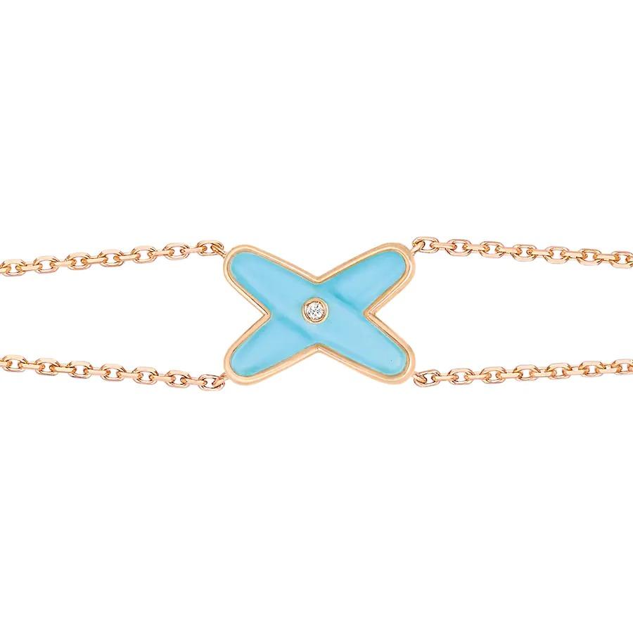 [：Polaidi Jewelry]JEUX BRACELET TURQUOISE PINK GOLD 1 DIAMOND