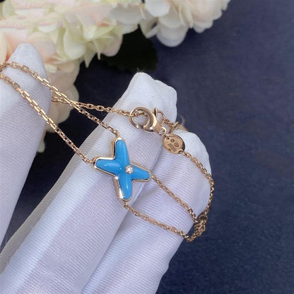 [Polaidi Jewelry]JEUX BRACELET TURQUOISE PINK GOLD 1 DIAMOND
