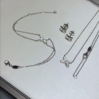 [：Polaidi Jewelry]JEUX BRACELET WHITE MOP SILVER 1 DIAMOND