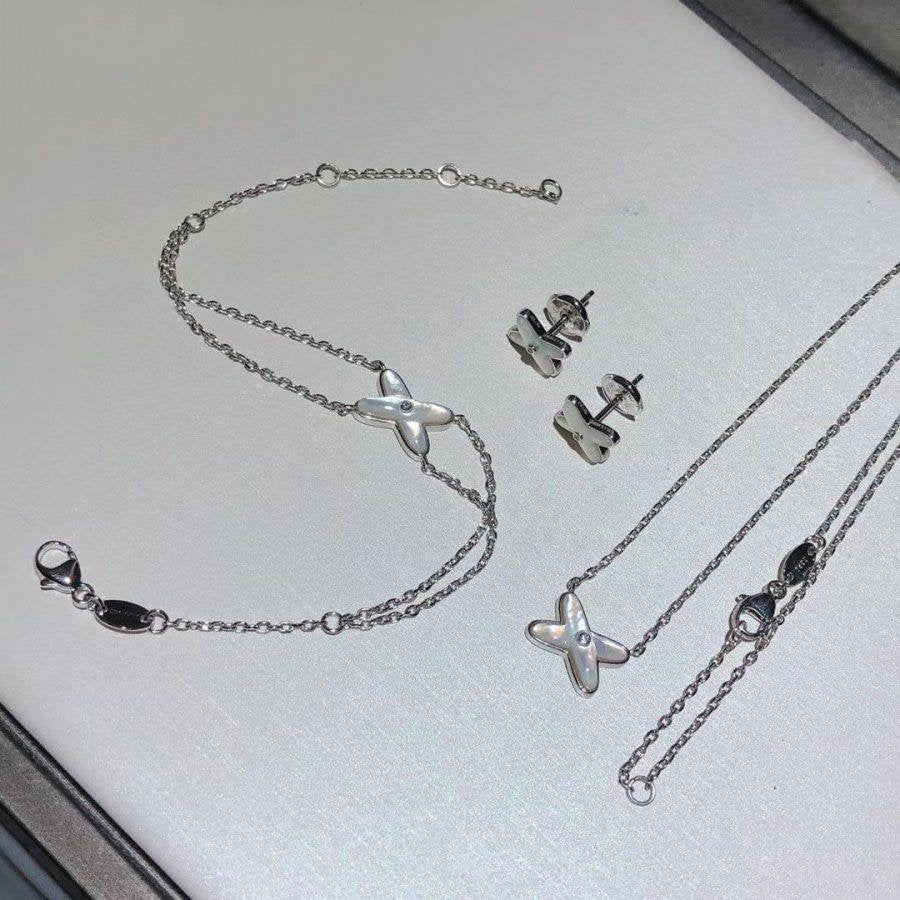 [：Polaidi Jewelry]JEUX BRACELET WHITE MOP SILVER 1 DIAMOND