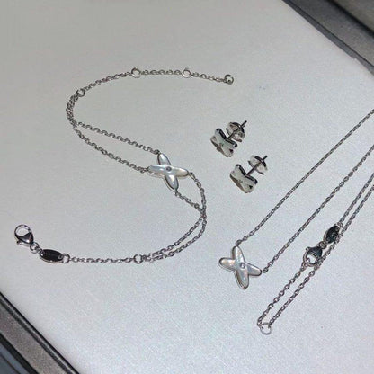 [：Polaidi Jewelry]JEUX BRACELET WHITE MOP SILVER 1 DIAMOND