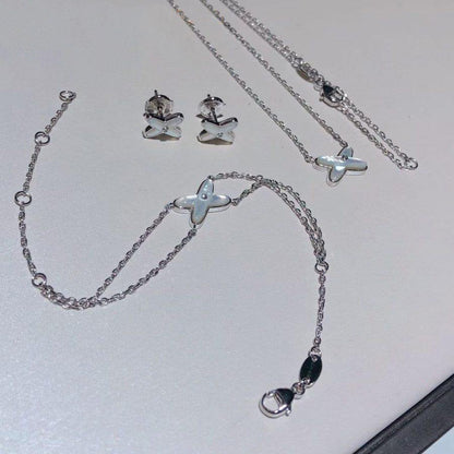 [：Polaidi Jewelry]JEUX BRACELET WHITE MOP SILVER 1 DIAMOND