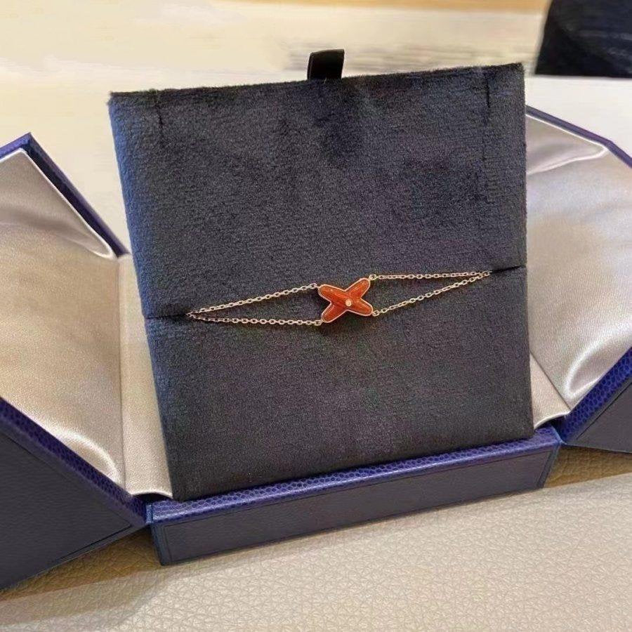 [：Polaidi Jewelry]JEUX BRACELET CARNELIAN PINK GOLD 1 DIAMOND