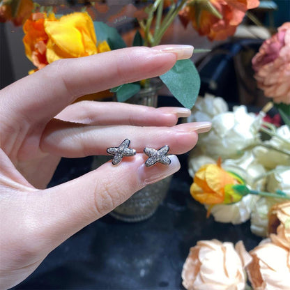 [：Polaidi Jewelry]シルバー ダイヤモンド イヤリングセット