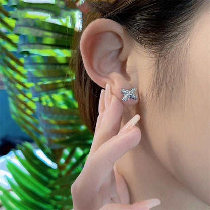 [：Polaidi Jewelry]シルバー ダイヤモンド イヤリングセット