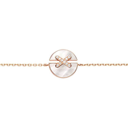 [Polaidi Jewelry]JEUX DE BRACELET MOP PINK GOLD DIAMONDS