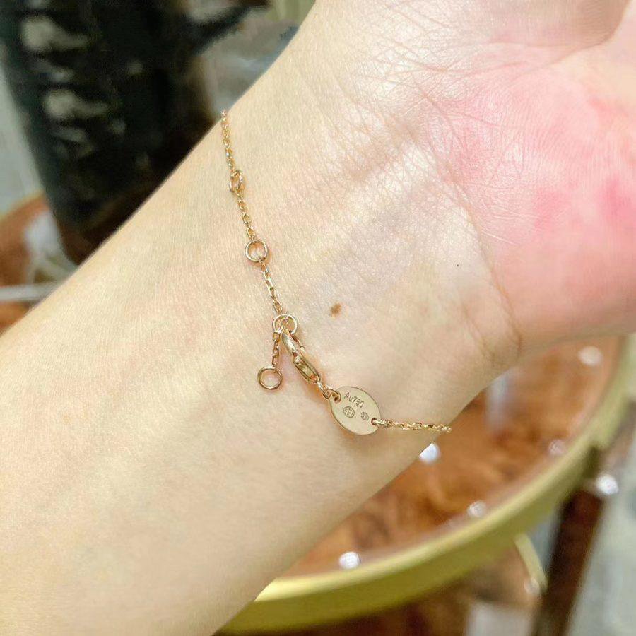 [Polaidi Jewelry]JEUX DE BRACELET MOP PINK GOLD DIAMONDS