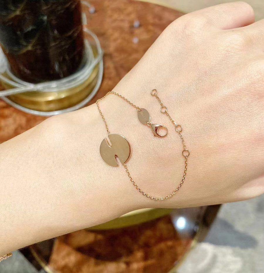 [：Polaidi Jewelry]JEUX DE BRACELET MOP PINK GOLD DIAMONDS