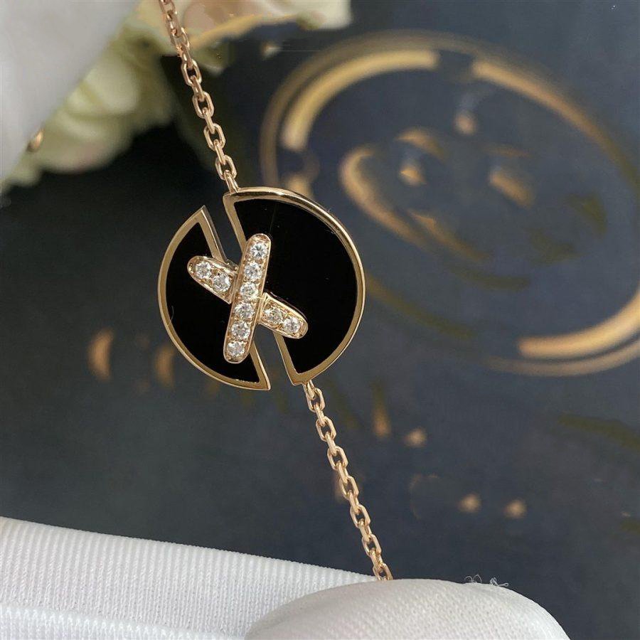 [：Polaidi Jewelry]JEUX DE BRACELET ONYX PINK GOLD DIAMOND