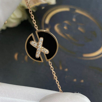 [：Polaidi Jewelry]JEUX DE BRACELET ONYX PINK GOLD DIAMOND