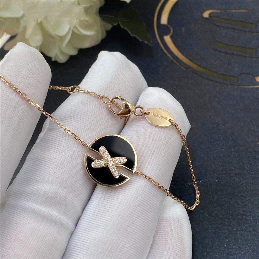 [Polaidi Jewelry]JEUX DE BRACELET ONYX PINK GOLD DIAMOND