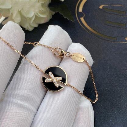 [Polaidi Jewelry]JEUX DE BRACELET ONYX PINK GOLD DIAMOND