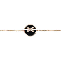 [Perlaura Jewelry ]JEUX DE BRACELET ONYX PINK GOLD DIAMOND