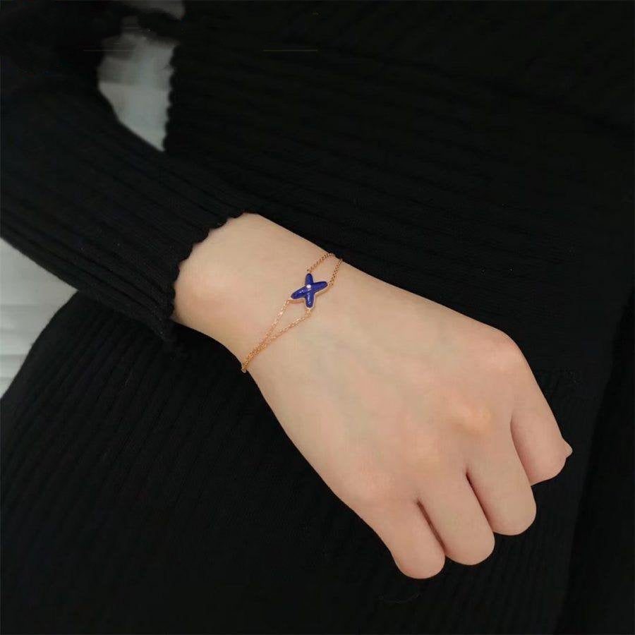 [Polaidi Jewelry]Hollow Design Four-Leaf Clover Flower Shape Ring