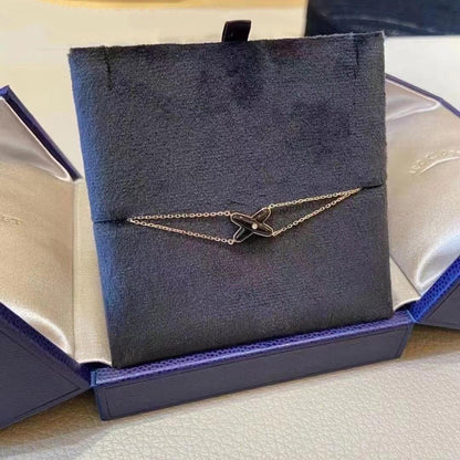 [：Polaidi Jewelry]JEUX BRACELET ONYX PINK GOLD 1 DIAMOND