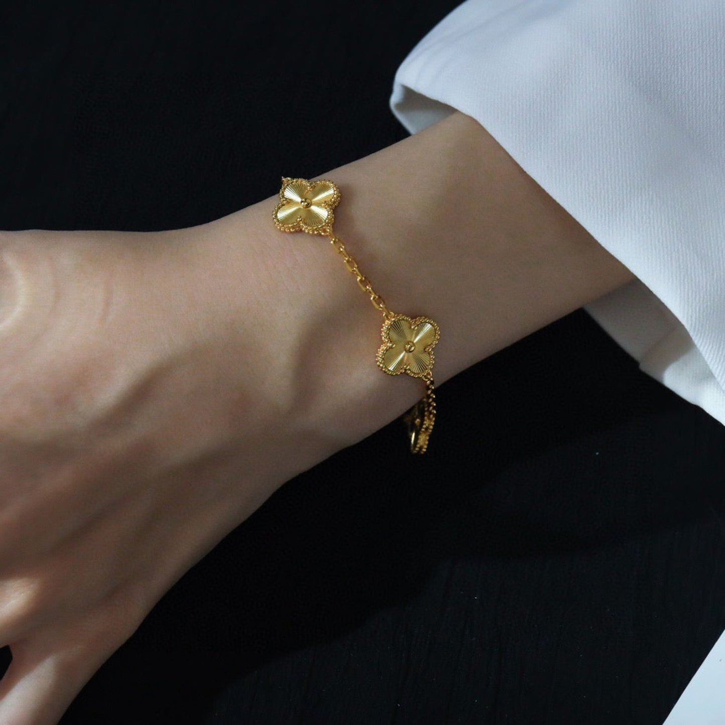 [Polaidi Jewelry] CLOVER 5 MOTIF LASER ブレスレット コレクション