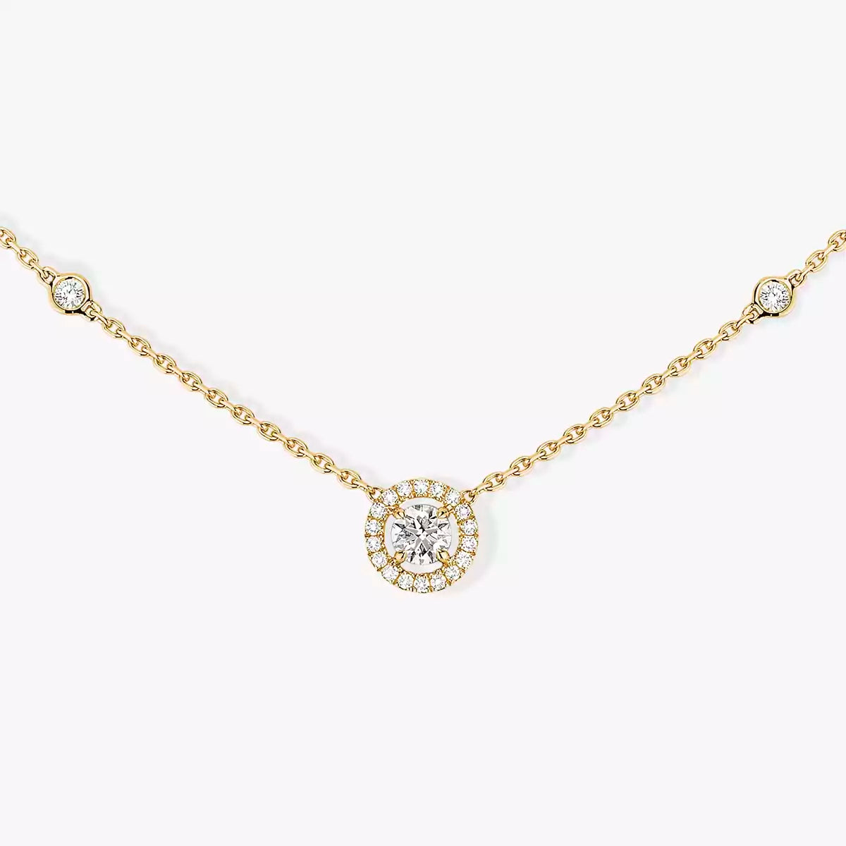 [Polaidi Jewelry]Diamond Necklace 0,20ct Brilliant Shape Joy