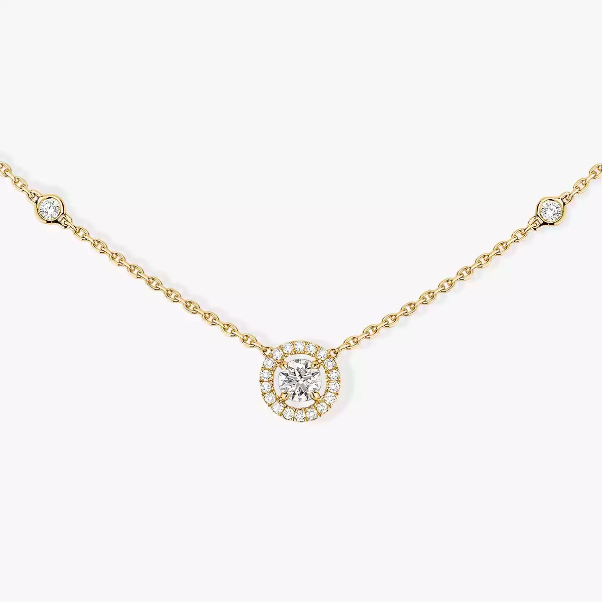 [Polaidi Jewelry]Diamond Necklace 0,20ct Brilliant Shape Joy