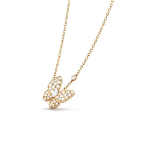 [Polaidi Jewelry]BUTTERFLY DIAMOND NECKLACE