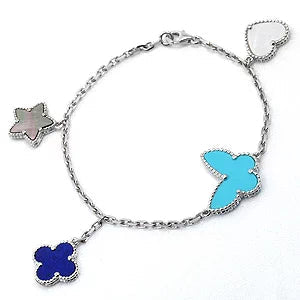 [：Polaidi Jewelry]LUCKY SPRING SILVER BRACELET 4 MOTIF