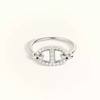 [Perlaura Jewelry ]RONDE SMALL SILVER DIAMOND RING