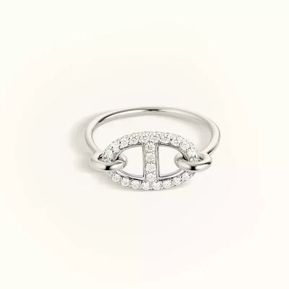 [Polaidi Jewelry]RONDE SMALL SILVER DIAMOND RING