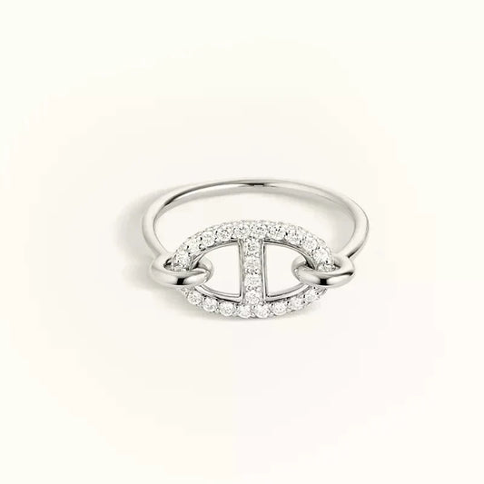 [Polaidi Jewelry]RONDE SMALL SILVER DIAMOND RING