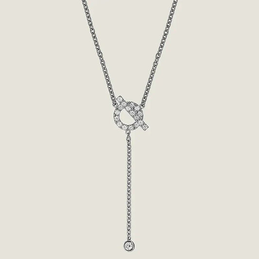 [Polaidi Jewelry]FINESSE SILVER DIAMOND NECKLACE