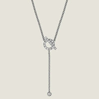 [Perlaura Jewelry ]FINESSE SILVER DIAMOND NECKLACE