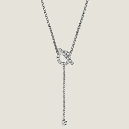 [：Polaidi Jewelry]FINESSE SILVER DIAMOND NECKLACE