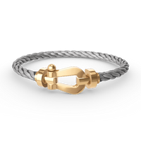 [Perlaura Jewelry ]FORCE LARGE HORSESHOE NO DIAMOND BRACELET GOLD