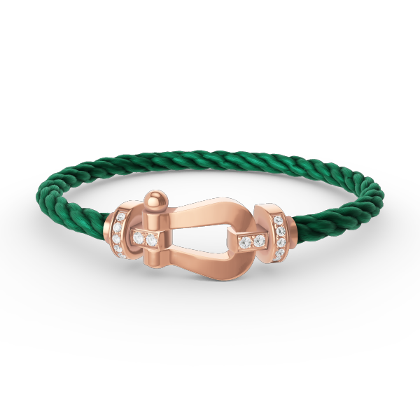 [：Polaidi Jewelry]FORCE LARGE HORSESHOE HALF DIAMOND BRACELET ROSE GOLD