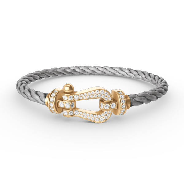 [：Polaidi Jewelry]FORCE LARGE HORSESHOE FULL DIAMOND BRACELET GOLD
