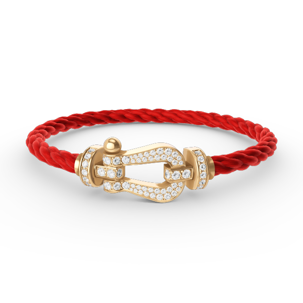 [Polaidi Jewelry]FORCE LARGE HORSESHOE FULL DIAMOND BRACELET GOLD