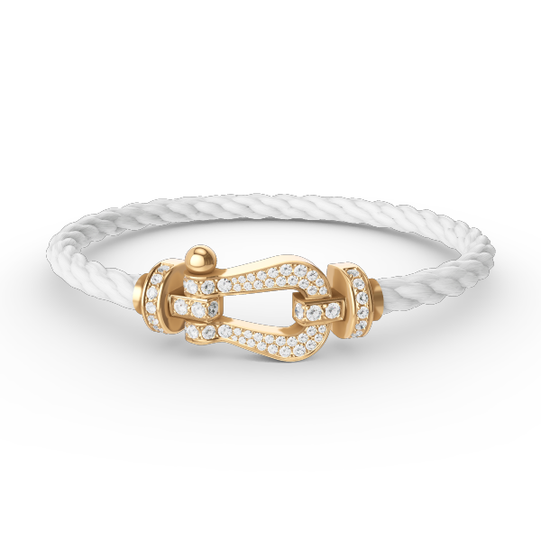 [Polaidi Jewelry]FORCE LARGE HORSESHOE FULL DIAMOND BRACELET GOLD