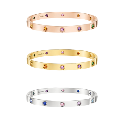 [Polaidi Jewelry]2026 RAINBOW LOVE BRACELET 6.1MM  10 DIAMONDS