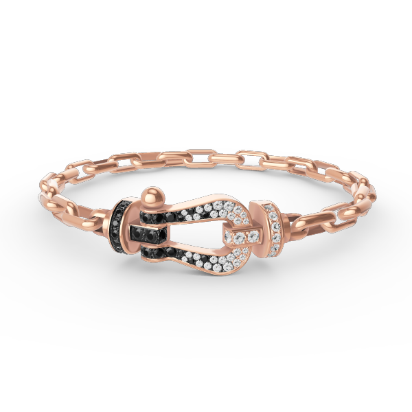[：Polaidi Jewelry]FORCE LARGE HORSESHOE CLASP  METAL BRACELET