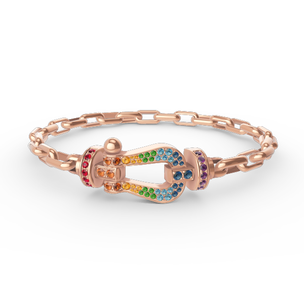 [Polaidi Jewelry]FORCE LARGE HORSESHOE CLASP  METAL BRACELET