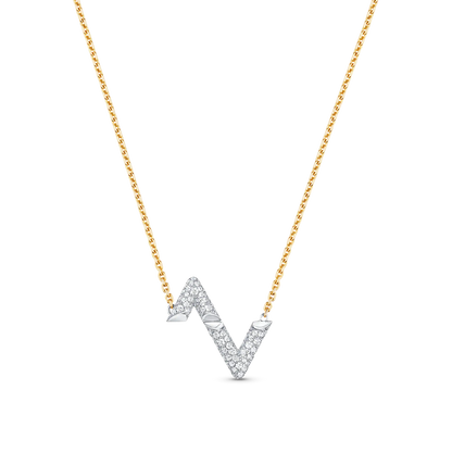 [Polaidi Jewelry]VOLT SILVER DIAMOND PEDANT NECKLACE