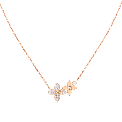 [Polaidi Jewelry]STAR BLOSSOM NECKLACE PINK GOLD DIAMONDS