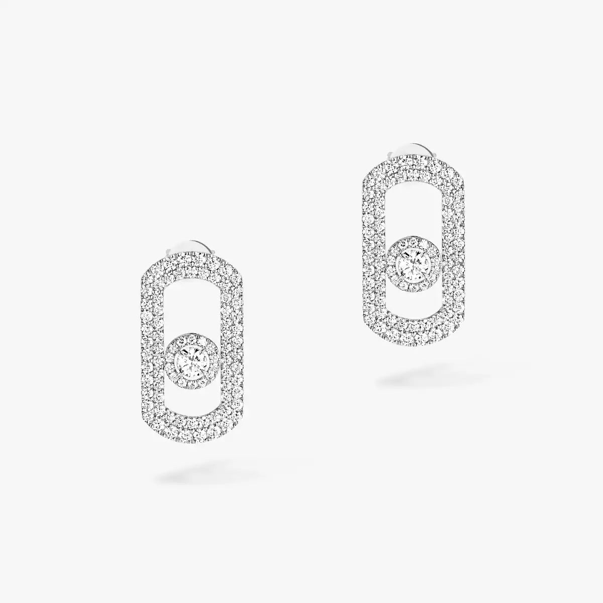 [Polaidi Jewelry]So Move Pave_-Set Diamond Earrings in Silver