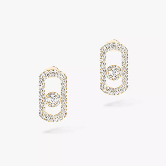 [Polaidi Jewelry]So Move Pave_-Set Diamond Earrings in Silver