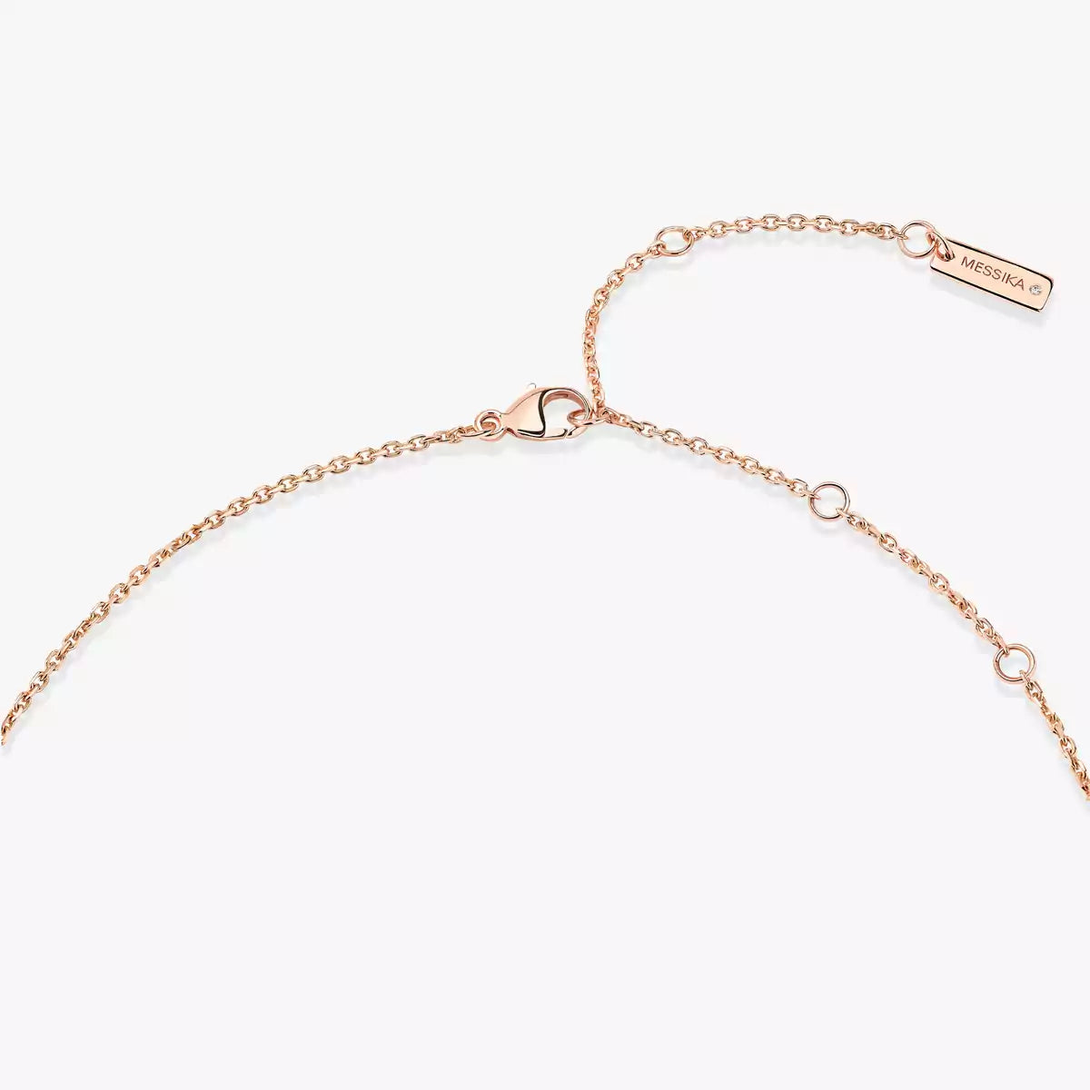 [Polaidi Jewelry]Lucky Eye Diamond Necklace in Rose Gold and Turquoise