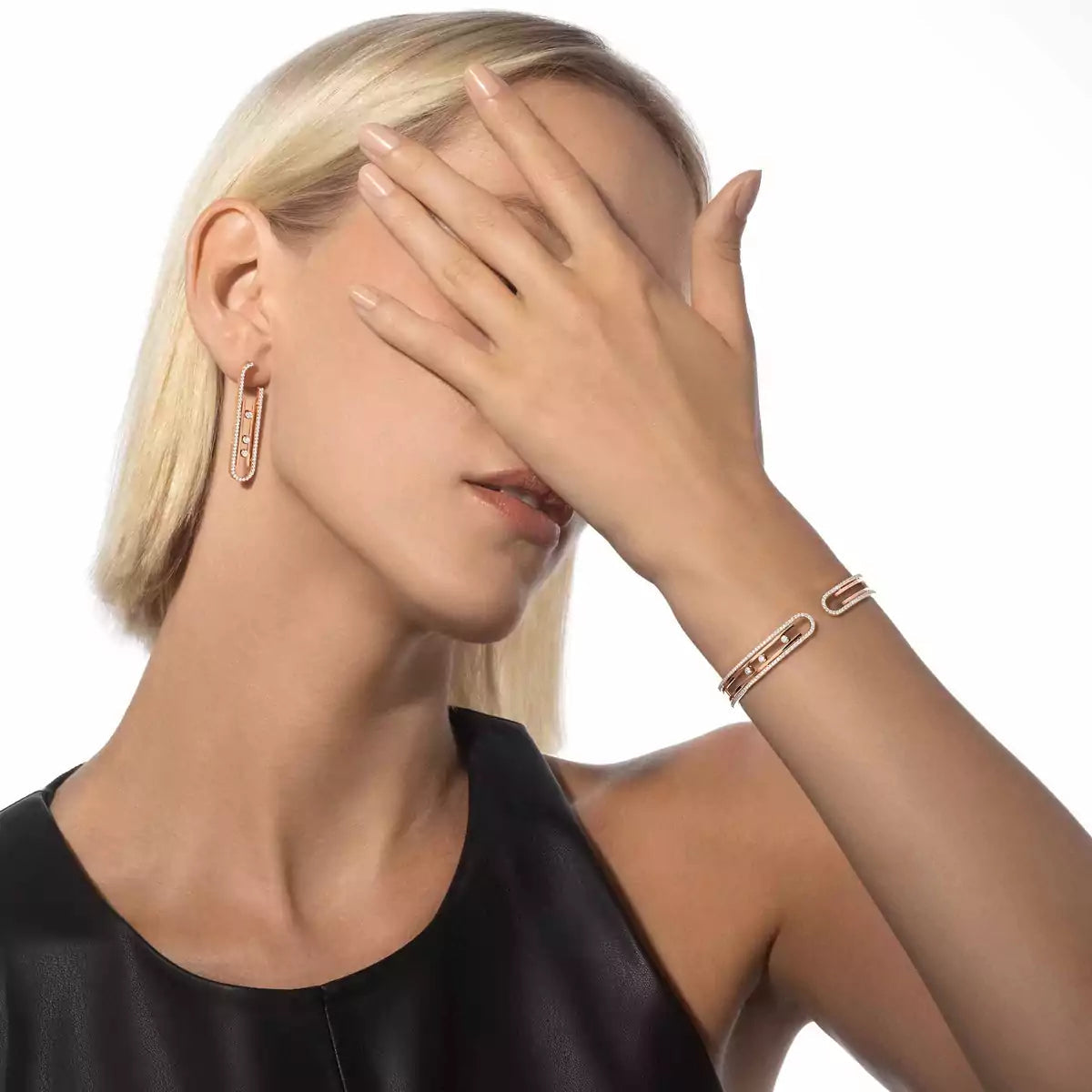 [Polaidi Jewelry]Diamond Pendant Earrings Move 10Th