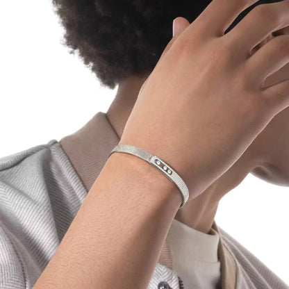 [Polaidi Jewelry]Move Noa Cisel¨¦ half pav¨¦ bangle