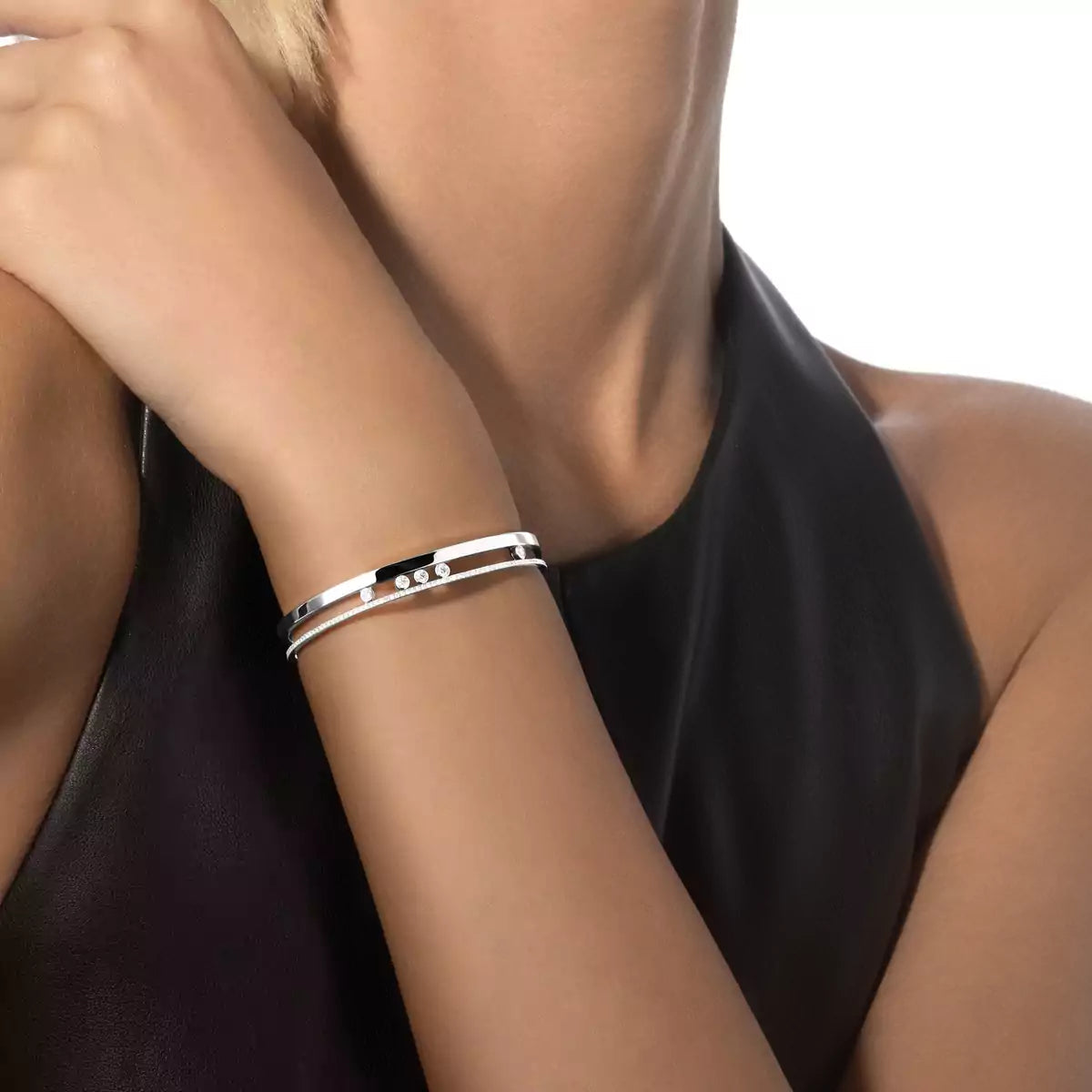 [Polaidi Jewelry]Move Romane Diamond Bangle Bracelet