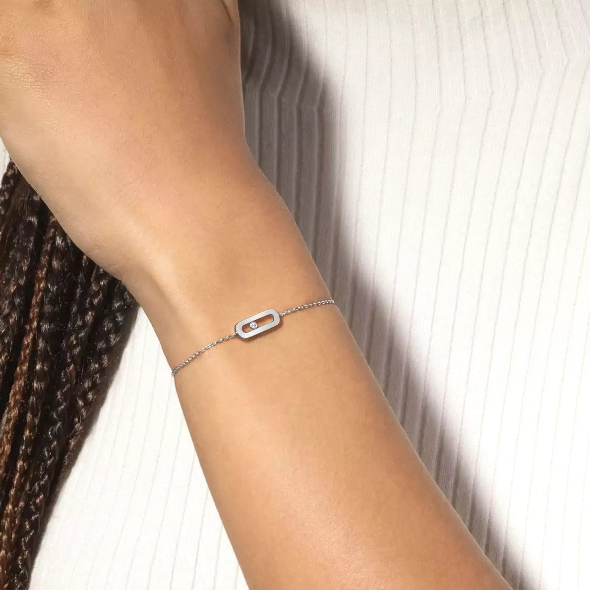 [Polaidi Jewelry]Move Uno Diamond Bracelet