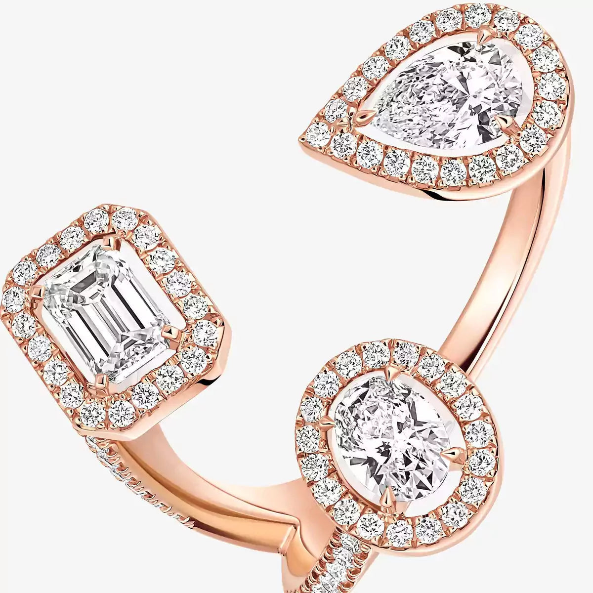 [[Polaidi Jewelry] Diamond Ring 0,25ct My Twin Trilogy