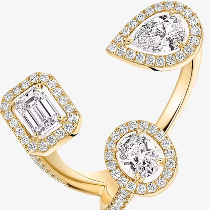 [Polaidi Jewelry]  Diamond Ring 0,25ct My Twin Trilogy